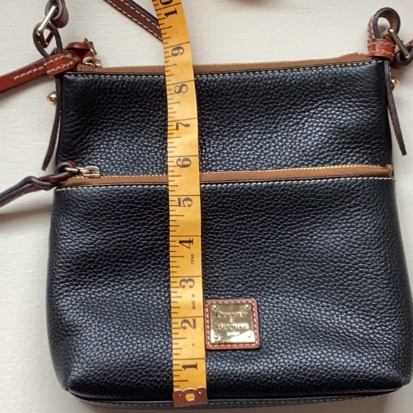 Dooney & Bourke Black and Brown Leather Crossbody - Picture 4 of 10